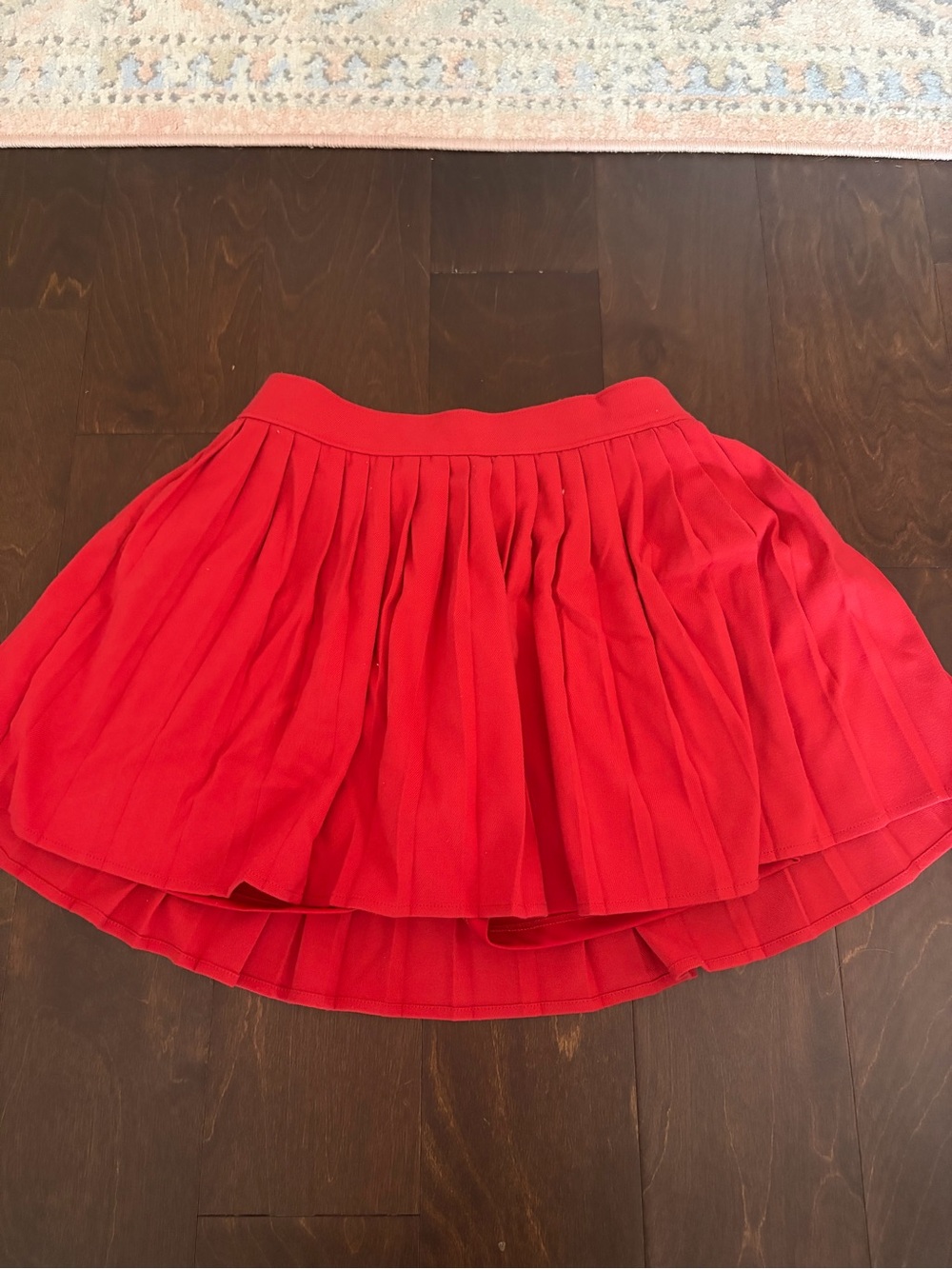 abercrombie kids Red Pleated Girls Skirt